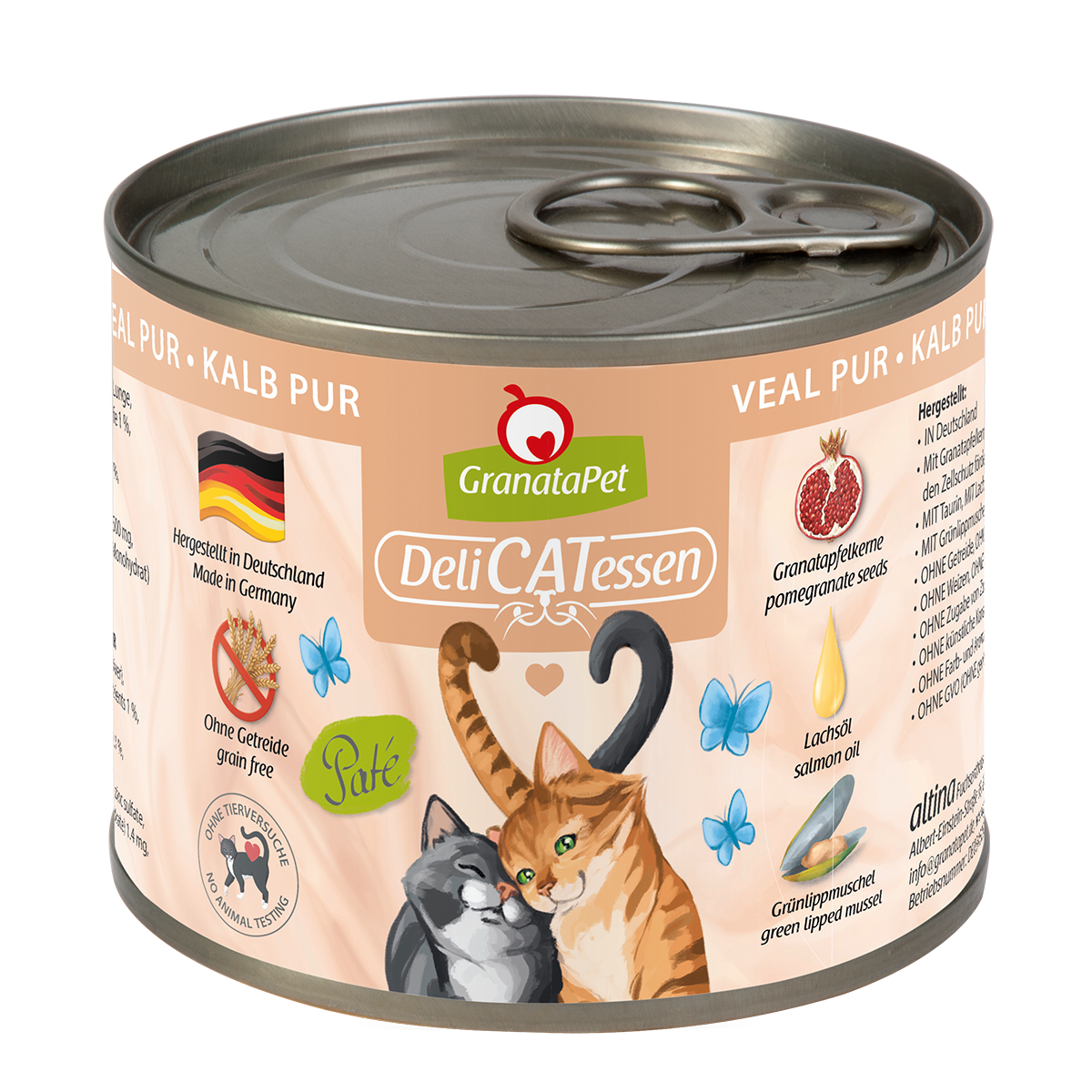 198103_Delicatessen_2019_200g_3D_kalb_pur.png Katze – Delicatessen Kalb PUR 200 g – Bild 1