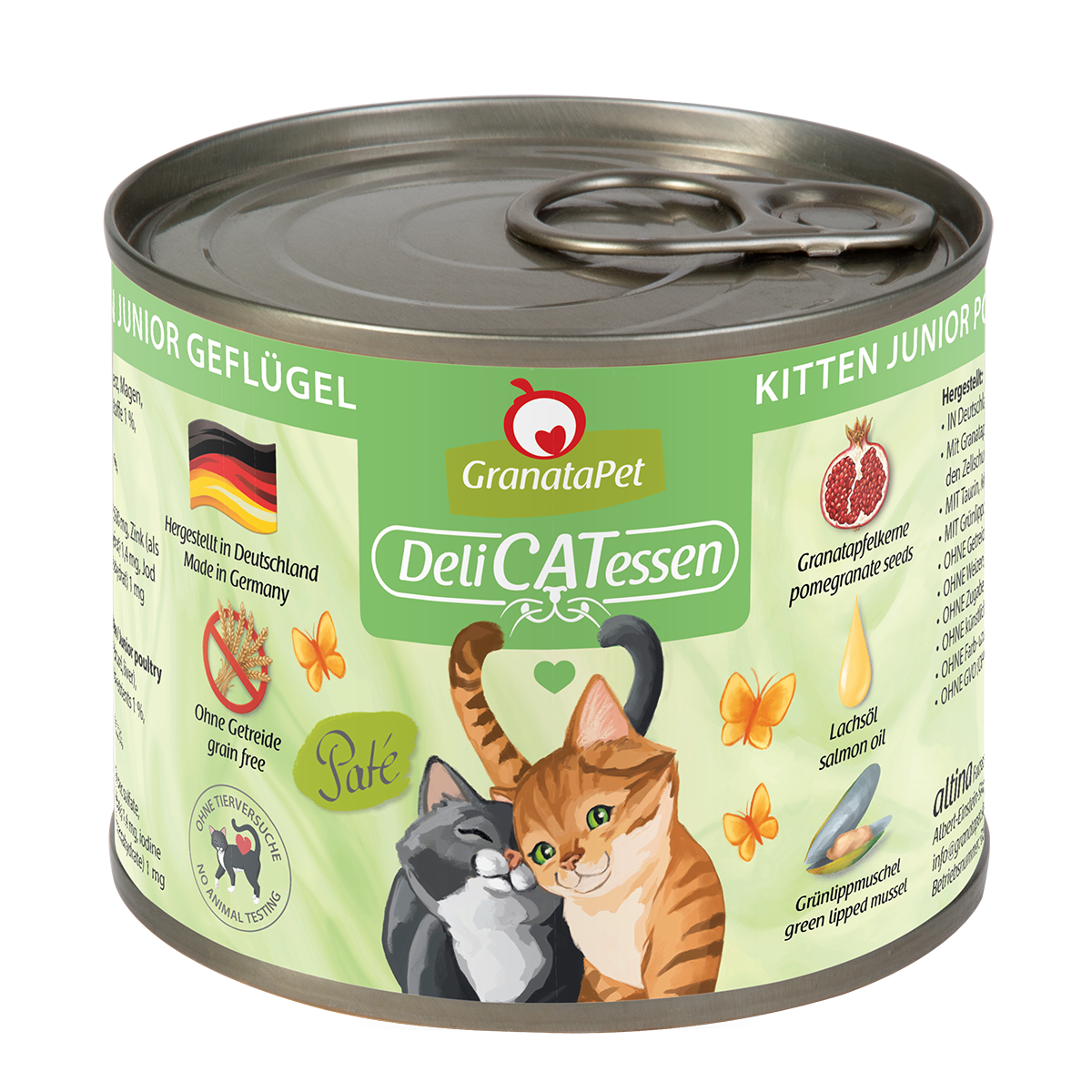 198127_Delicatessen_2019_200g_3D_Kitten.png Katze – Delicatessen Kitten Geflügel 200 g – Bild 1