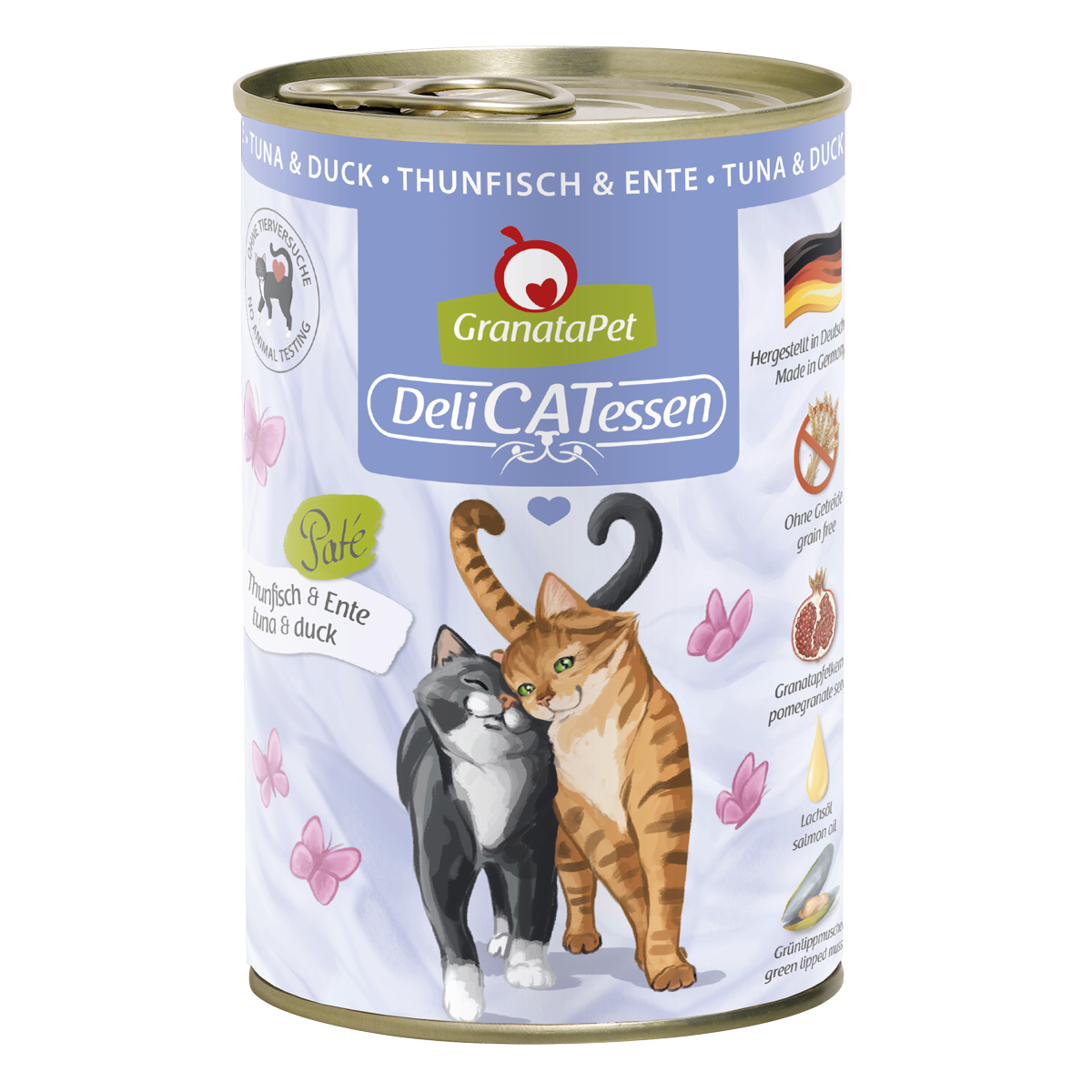 198226_delicatessen2019_400g_3D_thunfisch_ente.png Katze – Delicatessen Thunfisch & Ente 800 g – Bild 1