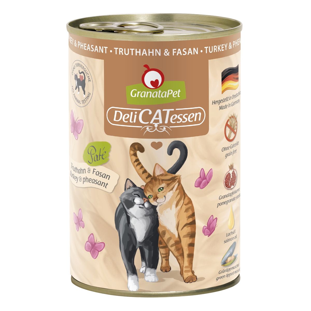 198325_delicatessen2019_400g_3D_Truthahn_Fasan.png Katze – Delicatessen Truthahn & Fasan 400 g – Bild 1