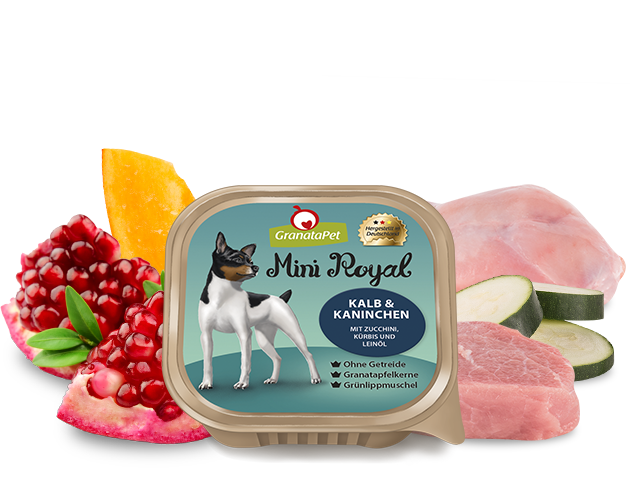 1_1_5_2_kalbkaninchenmitzucchini.png Mini Royal Kalb und Kaninchen 150 g – Bild 1