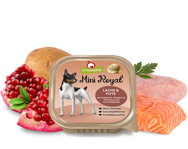1_1_5_3_lachsputemitkartoffel.png Mini Royal Lachs und Pute 150 g – Bild 1
