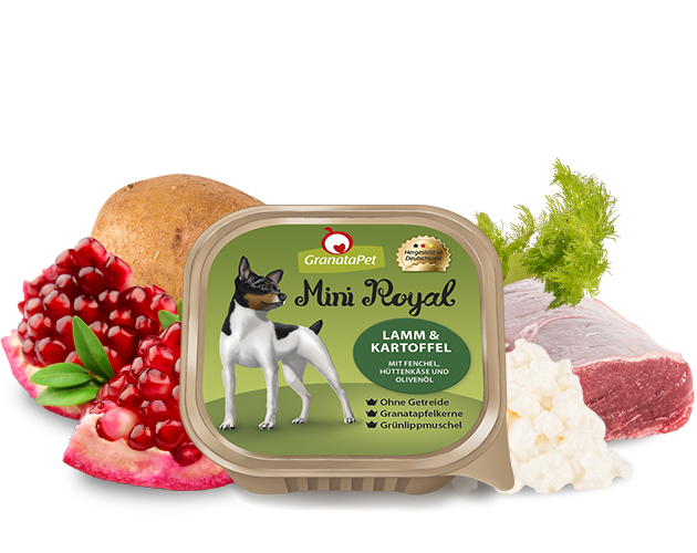 1_1_5_4_lammkartoffelmitfenchel.png Mini Royal Lamm und Kartoffel 150 g – Bild 1