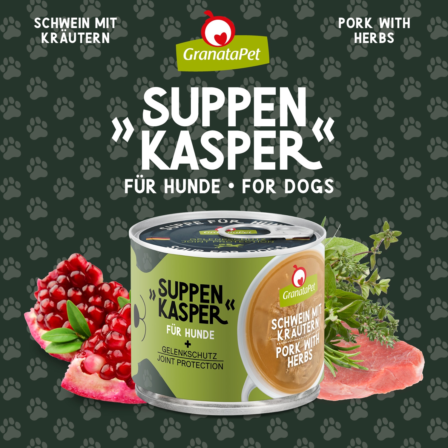 203135.BMAIN_.SK_.Schwein.140.jpg Suppenkasper Hund Schwein mit Kräutern 140 g – Bild 1