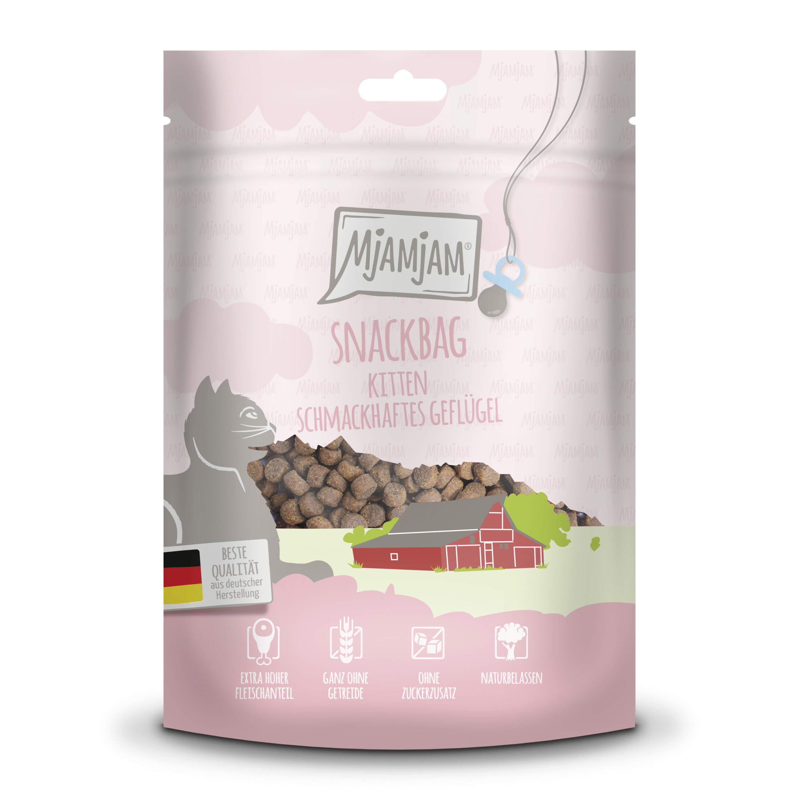35106-MjAMjAM-Kitten-Snackbag-saftiges-Gefluegel-125g.png Kitten – schmackhaftes Geflügel 125 g – Bild 1