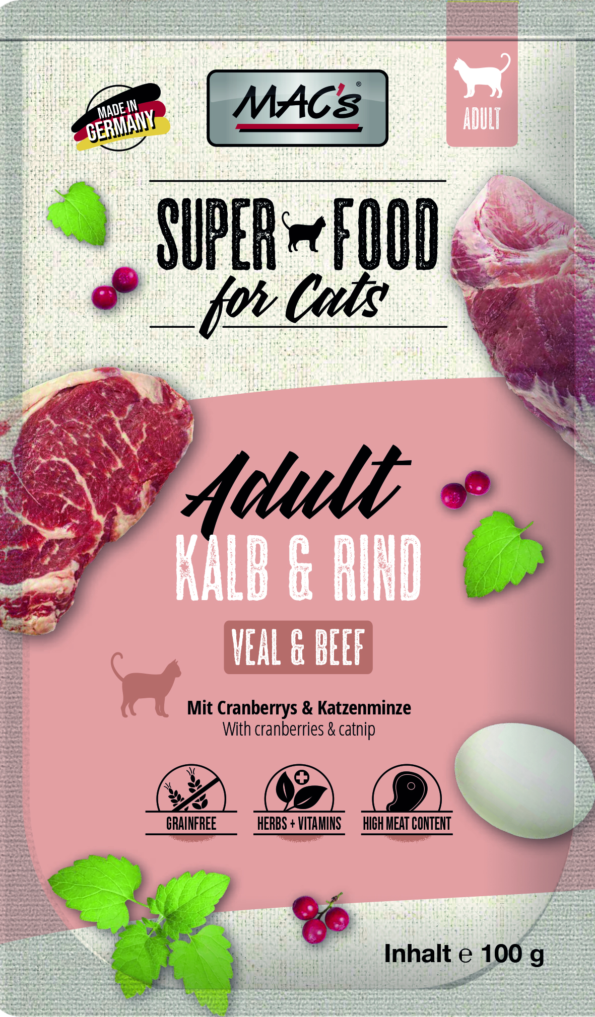 Adult_KalbRind_100g.jpg CAT Pouch Kalb & Rind 100 g – Bild 1