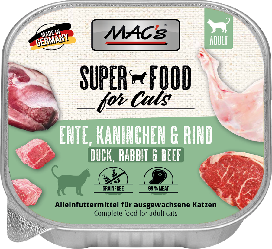 EnteKaninchenRind.png CAT Ente & Kaninchen & Rind 100 g – Bild 1