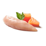 Filét in Paté Huhn & Lachs 85 g – Bild 2