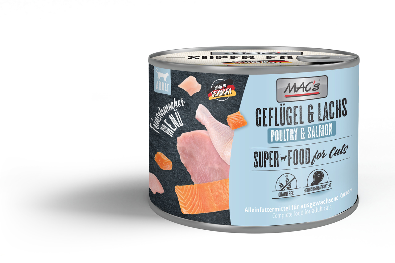 Gefluegel-und-Lachs.jpg Cat Feinschmecker Geflügel & Lachs 200 g – Bild 1