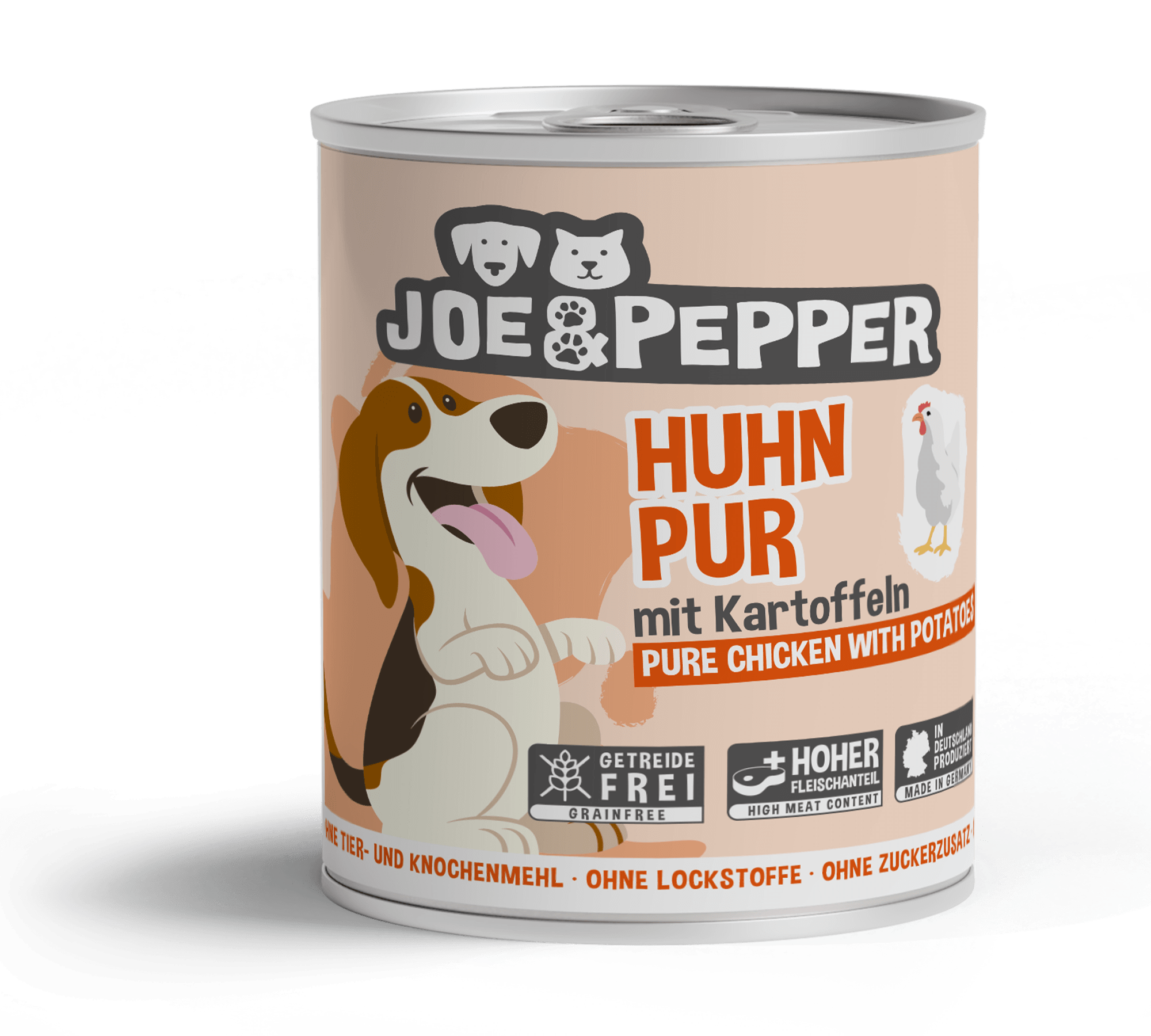Huhn-pur.png Dog Huhn pur mit Kartoffel 400 g – Bild 1