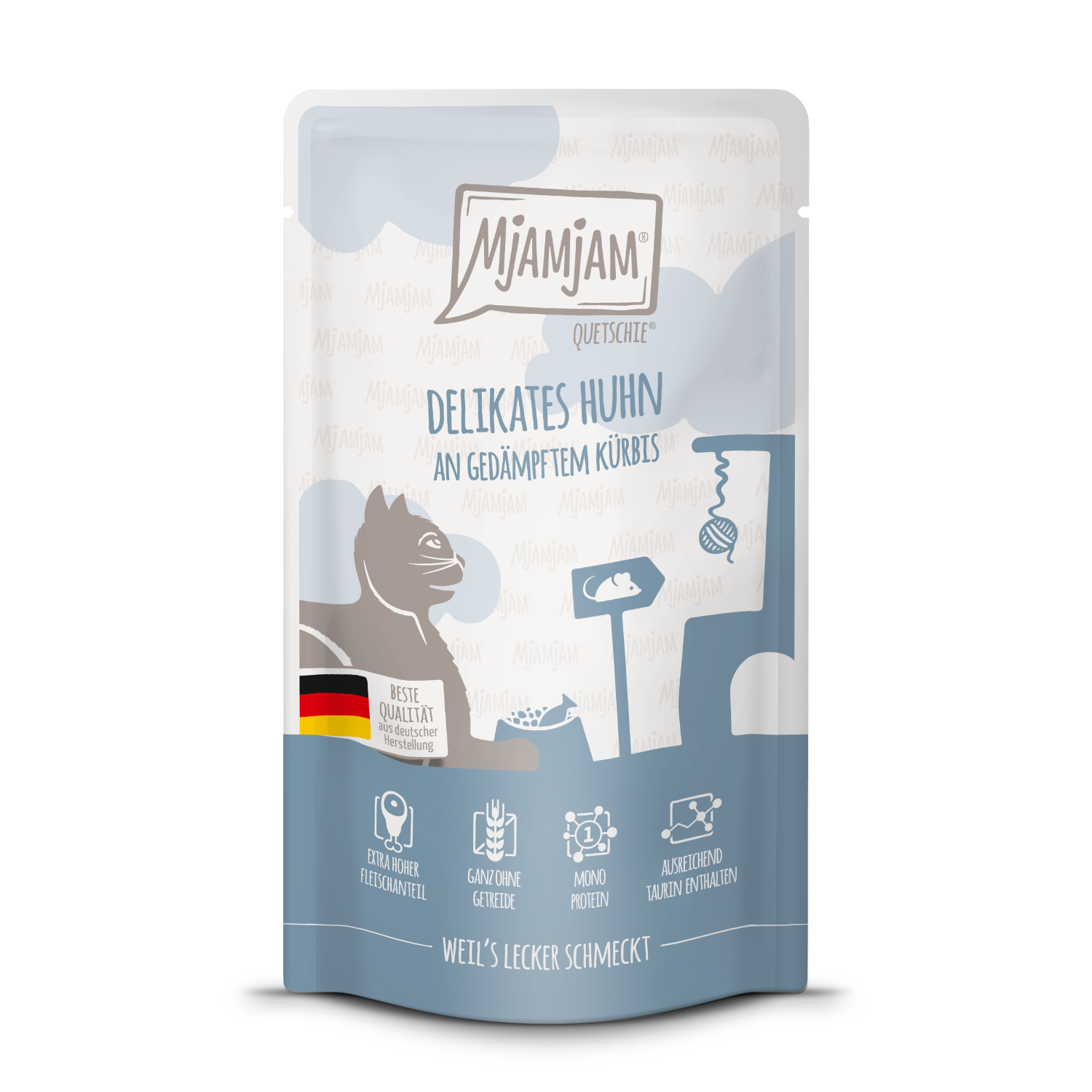 Huhn-und-Kuerbis-125g.png delikates Huhn an gedämpftem Kürbis 125 g – Bild 1