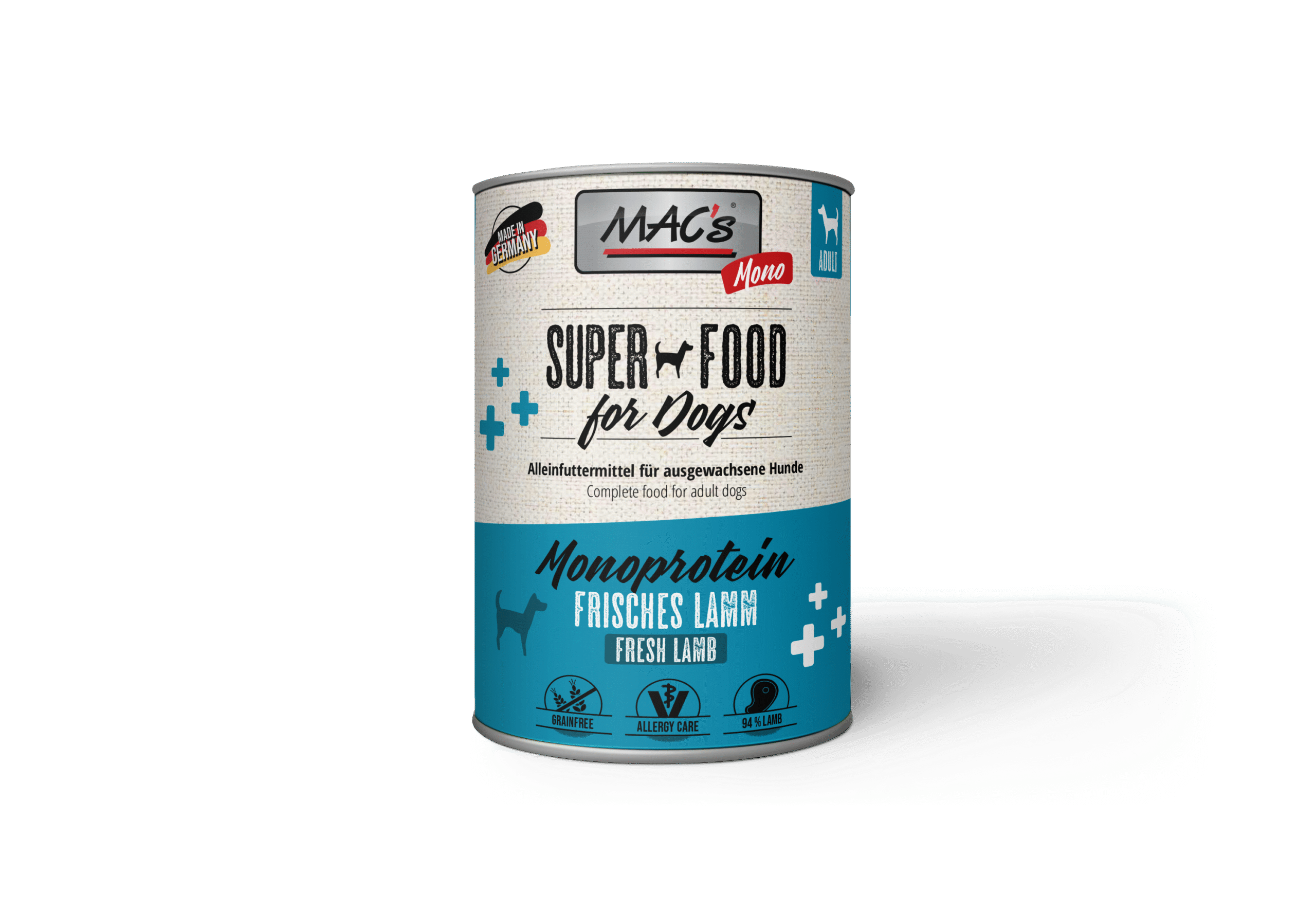 Hund_Lamm_400g.png Dog Mono Sensitive Lamm 400 g – Bild 1