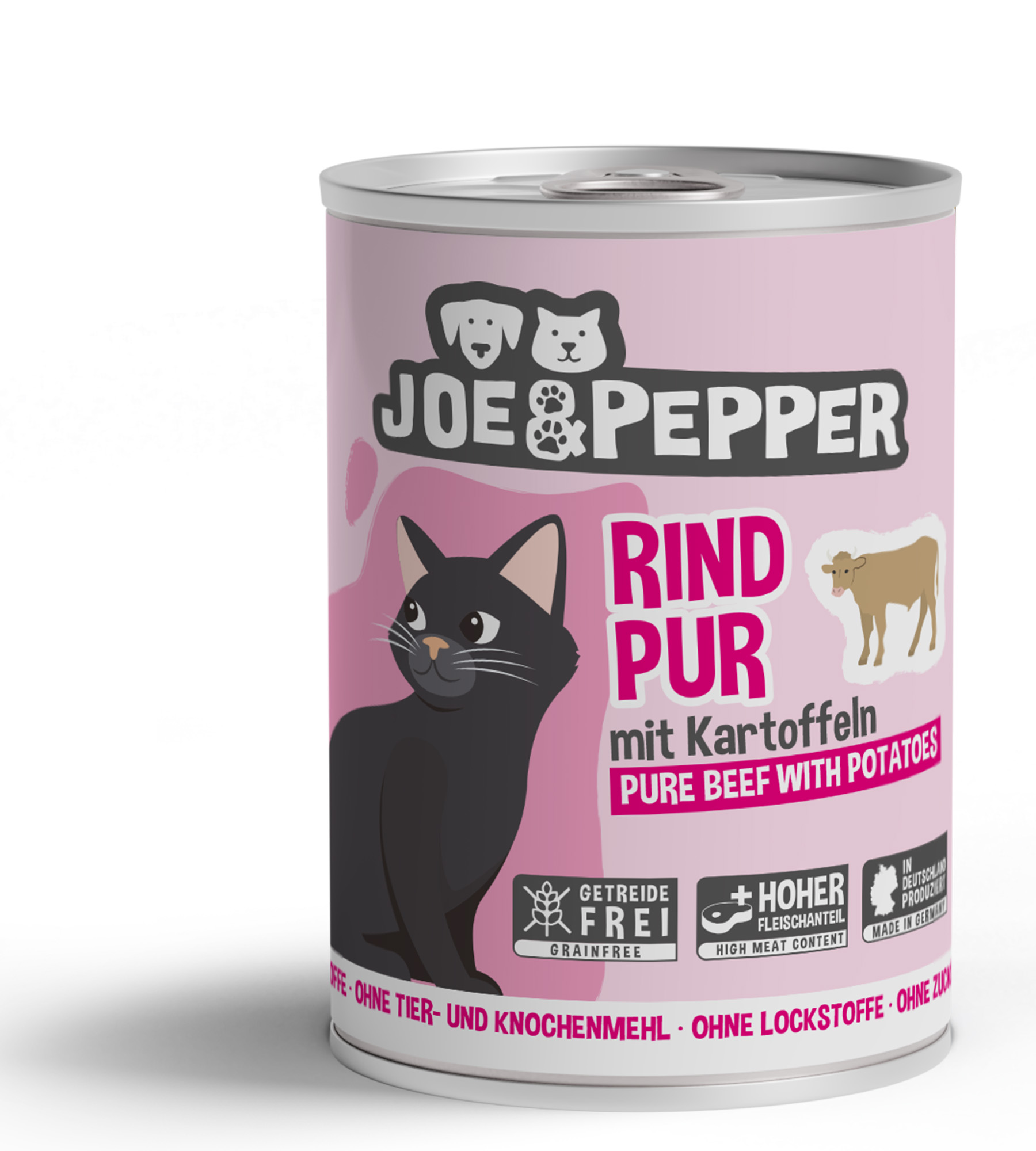 JuP_Katze_RindPur_400g.jpg Cat Rind pur mit Kartoffeln 200 g – Bild 1