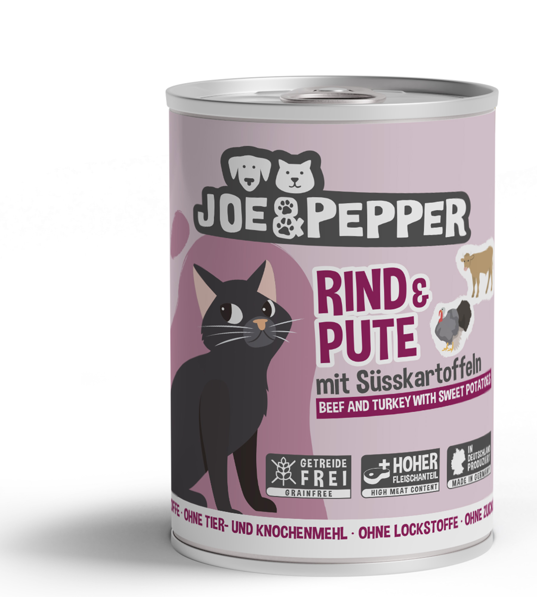 JuP_Katze_RindPute_400g.jpg Cat Rind & Pute mit Süsskartoffel 200 g – Bild 1
