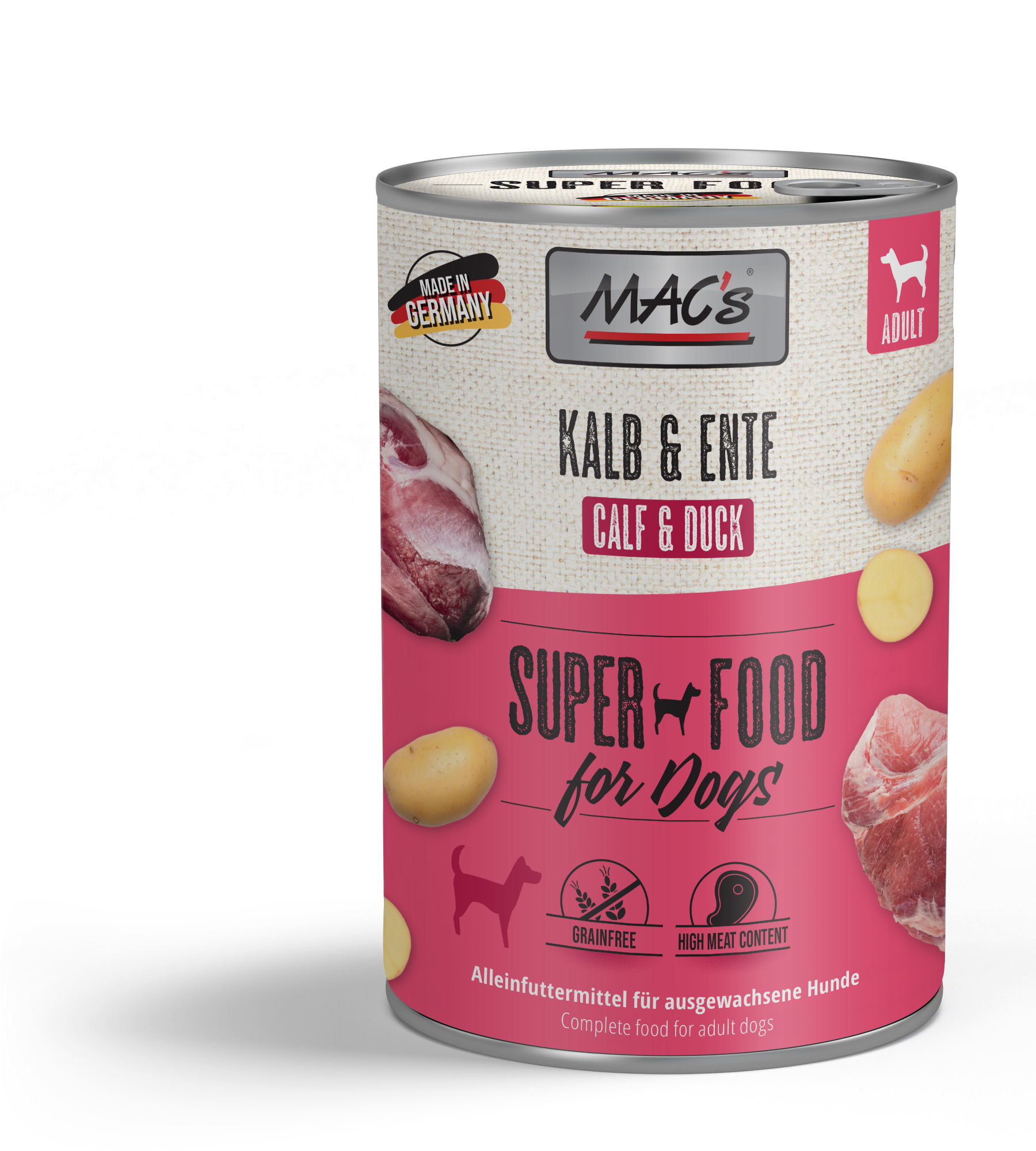 KalbEnte_400g_3D.jpg DOG Kalb & Ente 400 g – Bild 1