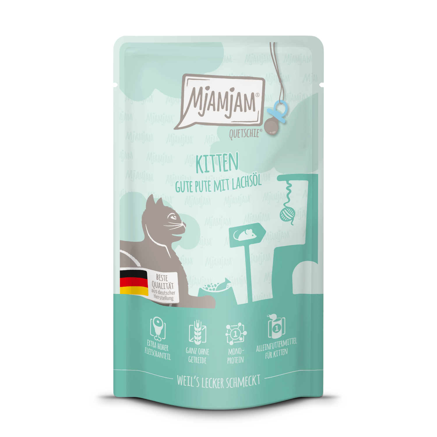 Kitten-Pute.png Kitten gute Pute mit Lachsöl 300 g – Bild 1