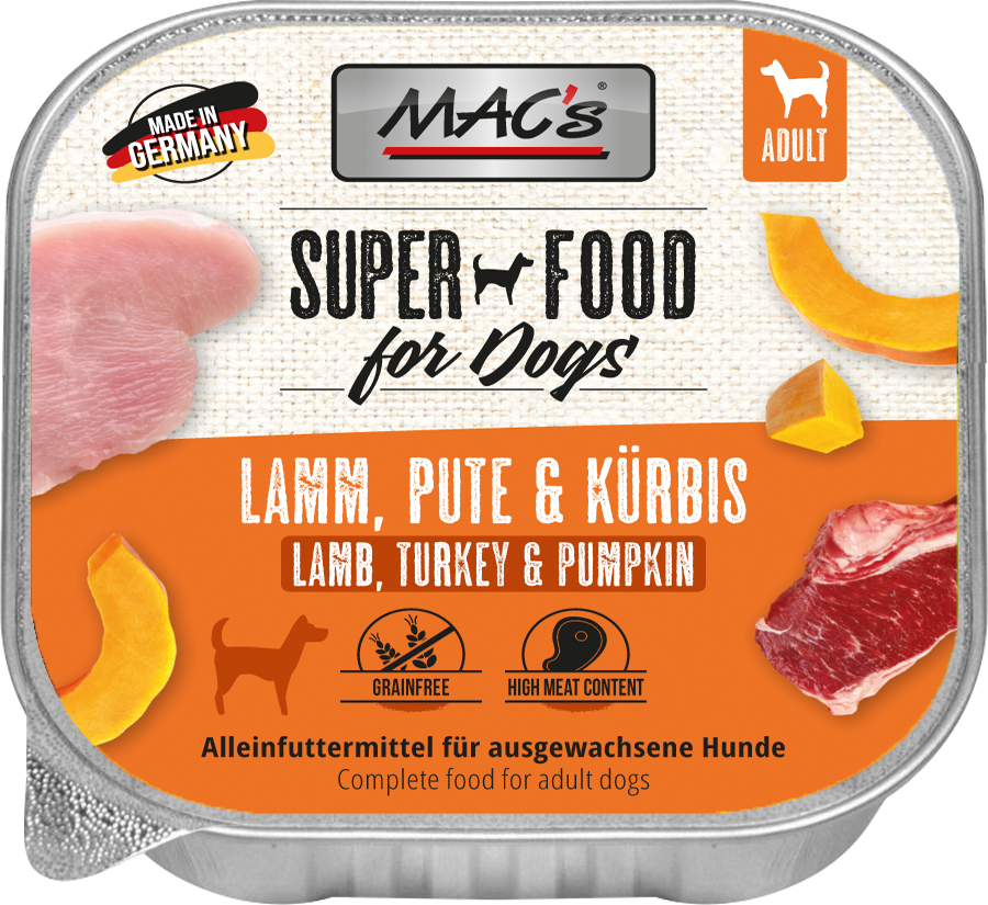 Lamm-und-Pute.png DOG Lamm & Pute & Kürbis 150 g – Bild 1