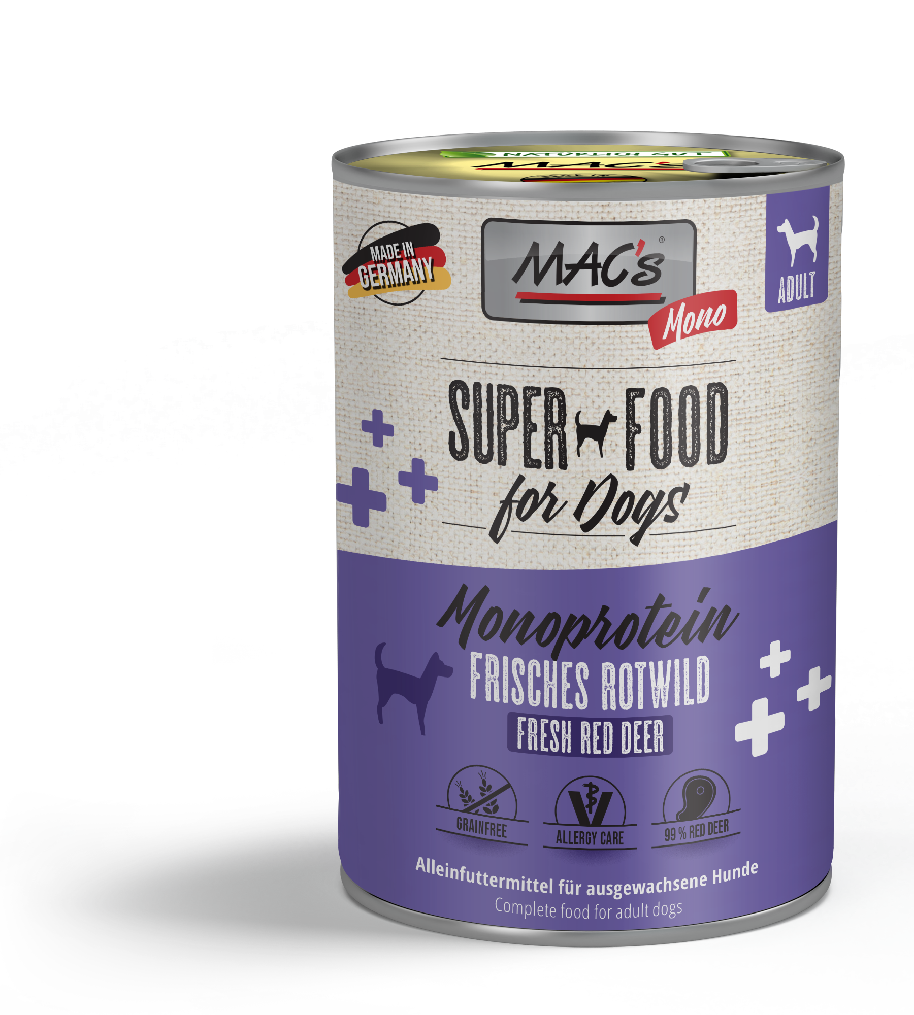 Macs_Hund_MonoRotwild_400g_3D.png DOG Mono Rotwild 400 g – Bild 1