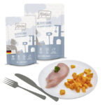 delikates Huhn an gedämpftem Kürbis 125 g – Bild 2