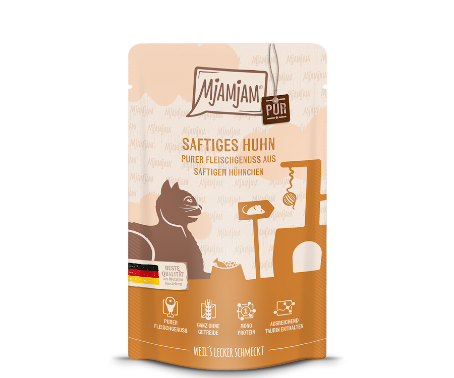 Mjamjam-Fleisch-pur-Huhn-125g-1.png Purer Fleischgenuss – saftiges Huhn 125 g – Bild 1