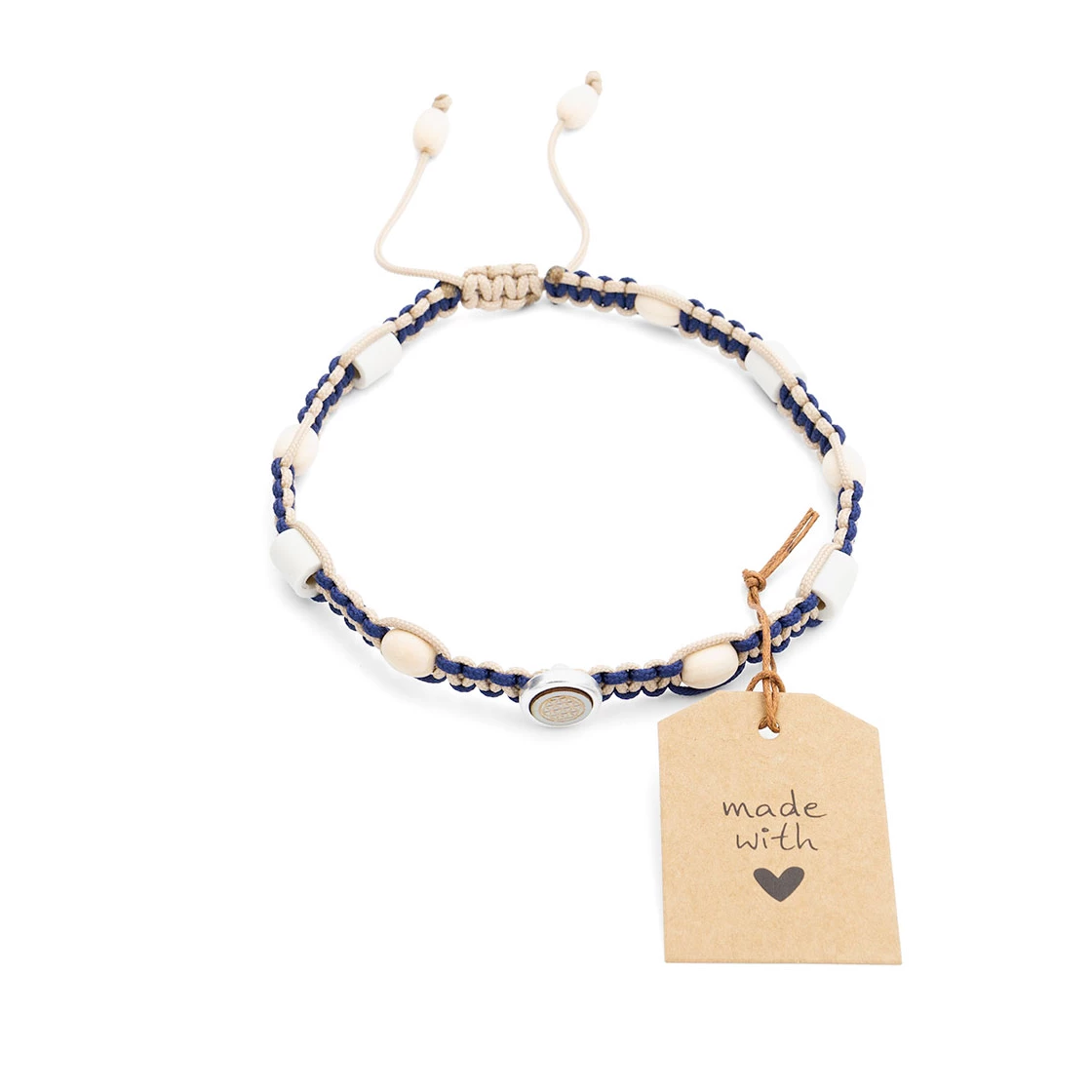 em-halsband-xl-marineblau-beige-blume-des-lebens2.webp EM Halsband XL Marineblau & Beige mit Blume des Lebens – Bild 1