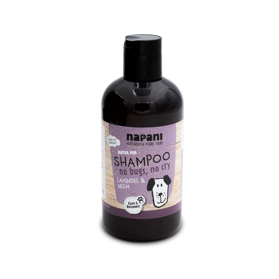 hunde-shampoo-lavendel-neem2.webp Shampoo "no bugs no cry" für Hunde mit Lavendel und Neem 250 ml – Bild 1