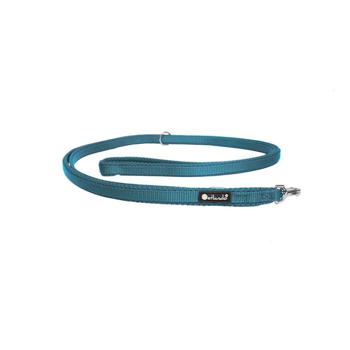 mesh-fuehrleine-fuer-hunde-von-petlando-23m_5.webp Petlando Mesh Führleine 23 m lang 3-fach verstellbar - Petrol 15 mm – Bild 1