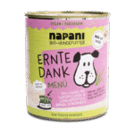 Bio Menü für Hunde Ernte Dank mit Linsen und Haferflocken 800 g