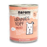 Bio Menü für Hunde "Hennies Topf" mit Huhn und Naturreis 800 g