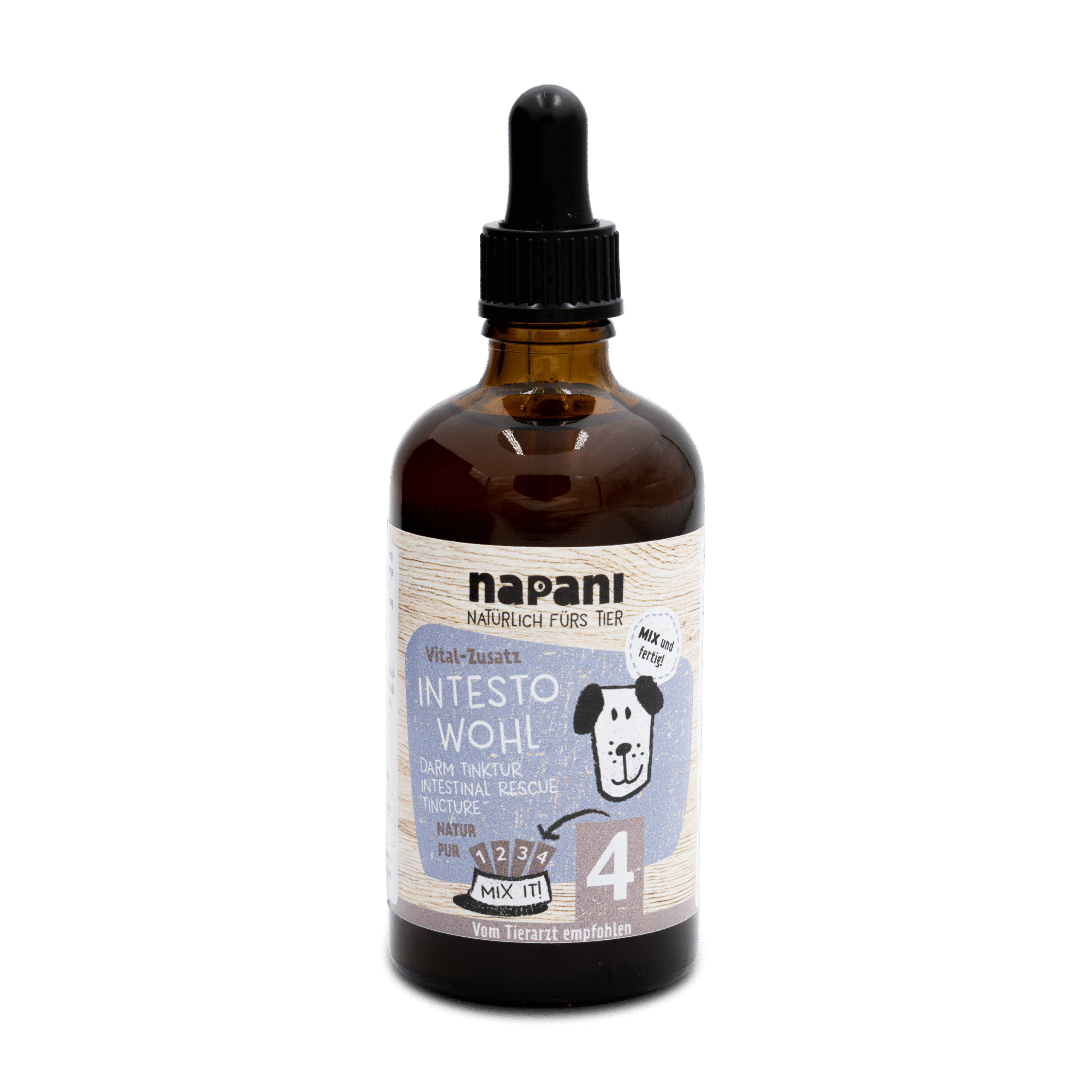napani_instestowohl_tinktur_2021.png IntestoWohl Darm-Tinktur für Hunde 100 ml – Bild 1