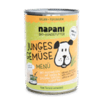 Bio Menü für Hunde Junges Gemüse mit Buchweizen und Linsen 400 g