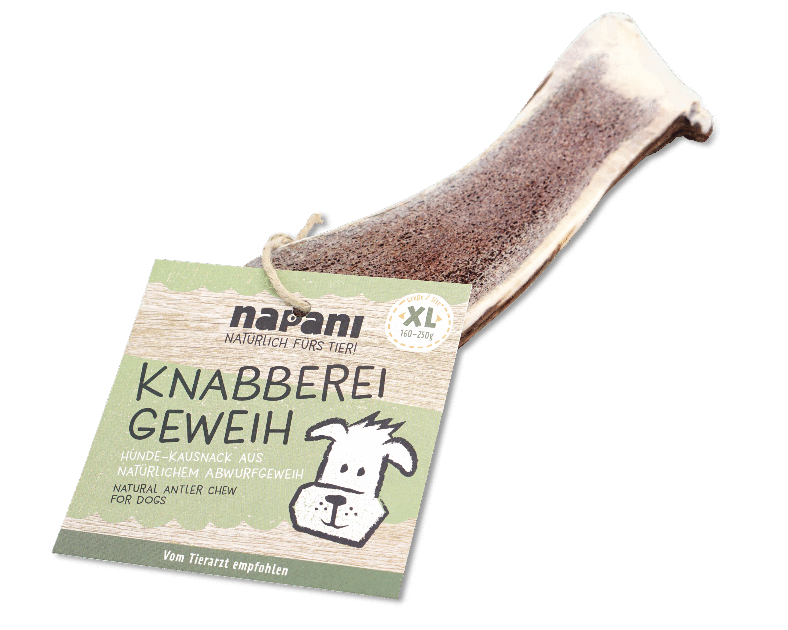 napani_knabberei_geweih_XL.png Hirschgeweih für Hunde halb XL – Bild 1