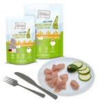 Chicks & Friends – deliziöses Hühnchen an gedämpfter Zucchini 125 g – Bild 2
