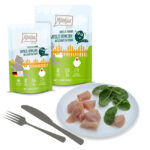 Chicks & Friends – saftiges Hühnchen an gedämpftem Spinat 125 g – Bild 2