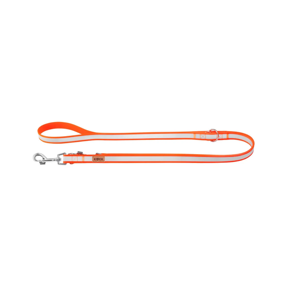 fuehrleine-biothane-von-koch_1.webp Koch PVC Leine - Orange/Reflektor 16 mm – Bild 1