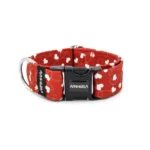 Hundehalsband mit Kunststoffklemme 2 cm Tangled Hearts