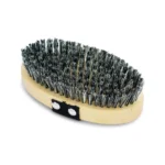 Hundestriegel mit künstlicher Borste oval grau – Bild 2