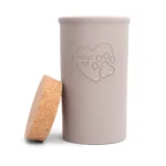 Keramikdose grau mit Korkdeckel 1.5 Liter – Bild 2