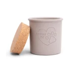 Keramikdose grau mit Korkdeckel 1 Liter – Bild 2