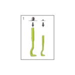 Zeckenhaken mit Cliphalterung - 3 Grössen – Bild 4