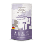 DUO von saftigem Hühnchen & Kaninchen an gedämpftem Kürbis