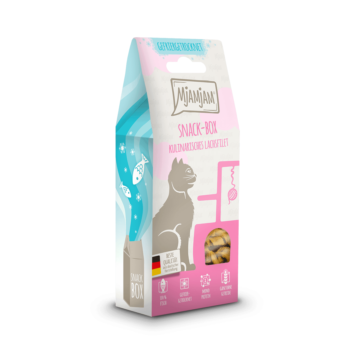I-Hotfolder-Snack-BOX-Produktfotos-Snack-BOX_KATZE-Mjamjam_Snack-Box-Katze_Lachsfilet-png.png Snackbox – kulinarisches Lachsfilet – Bild 1