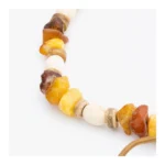 Bernstein Halsband mit Zirbenholzperlen für Hunde L – Bild 2
