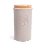 Keramikdose grau mit Korkdeckel 1.5 Liter
