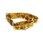 Martingale Hundehalsband M (I) Hearts Mustard Yellow